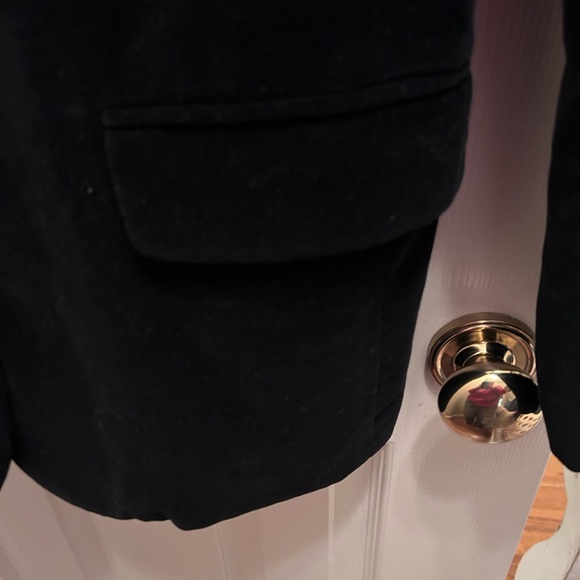 Polo Jeans Co-Ralph Lauren Black Velvet 4-Button Blazer Jacket w/Pockets. Size 6 - Picture 3 of 8